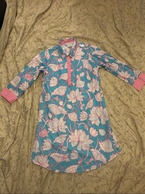 Gretchen Scott Everywhere Dress Lucy In The Sky Floral Coral Print